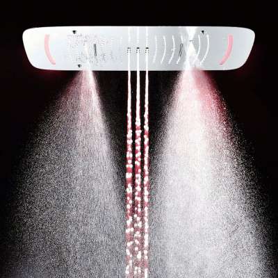 27 inch Stainless Steel Multi-functional Color Changing LED Light Large Rainfall Shower Head